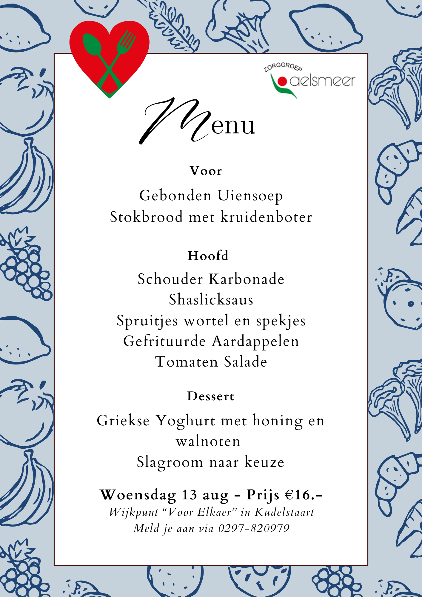 Woensdag 13 aug Woensdag 13 aug