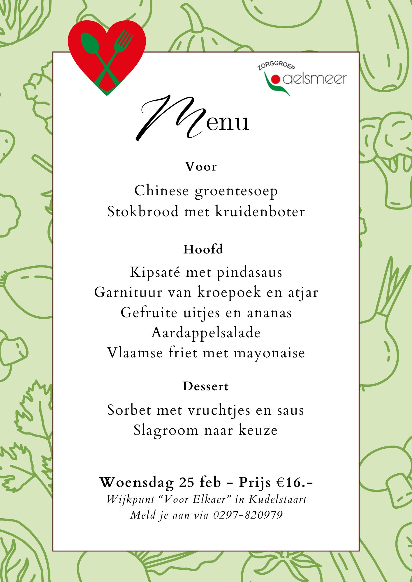 Woensdag 25 februari