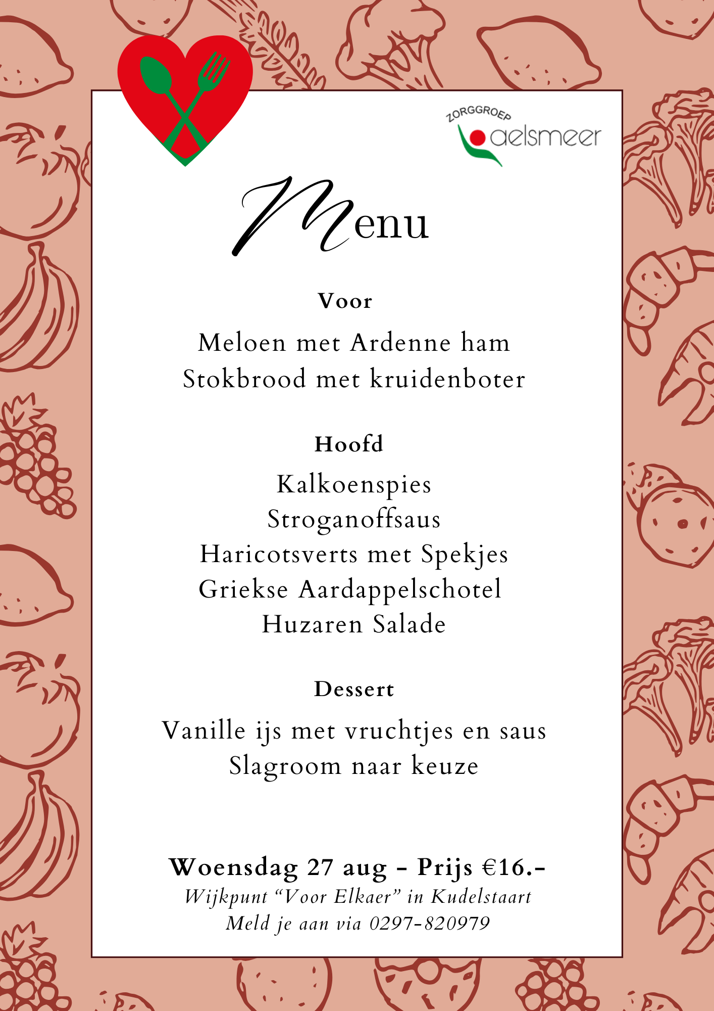Woensdag 27 aug Woensdag 27 aug
