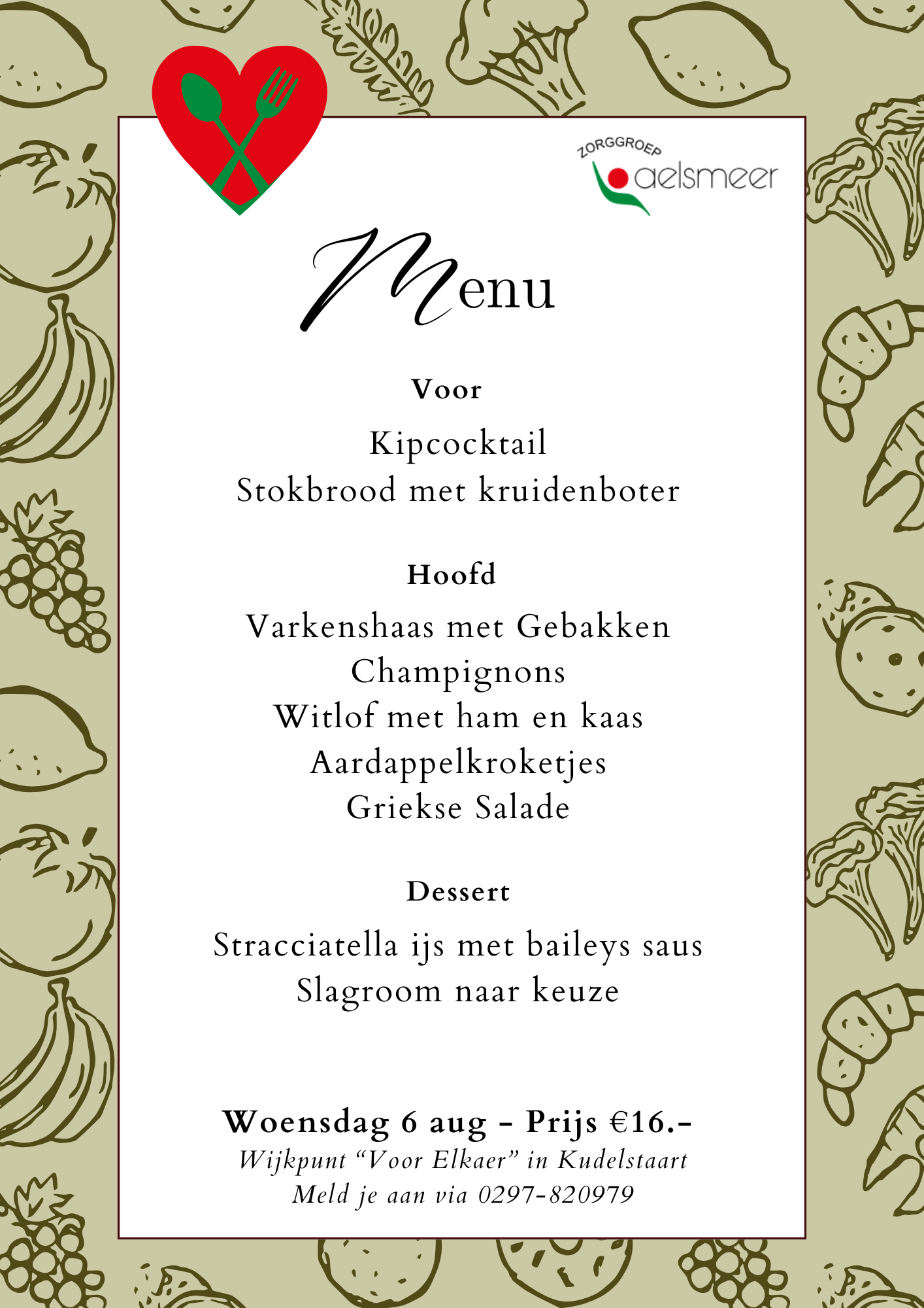 Woensdag 6 aug Woensdag 6 aug